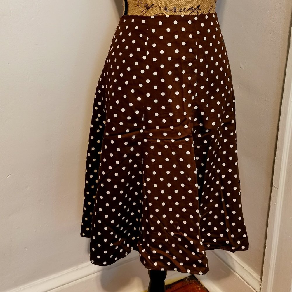 Early 90s Polka Dot Half Circle Skirt